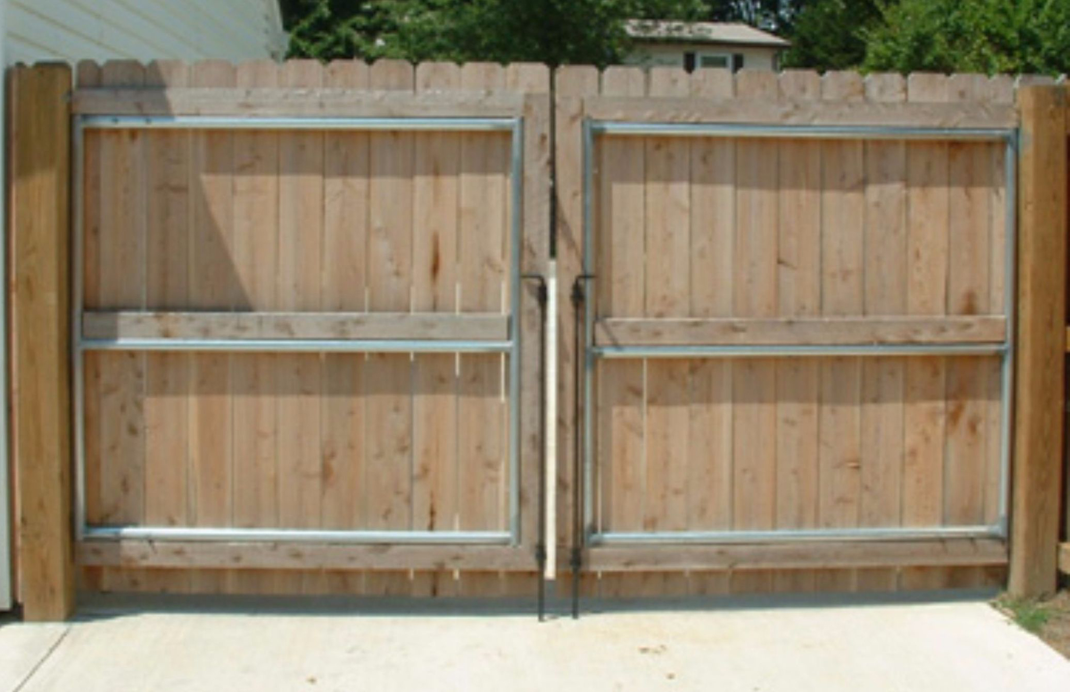 timber fencing gates